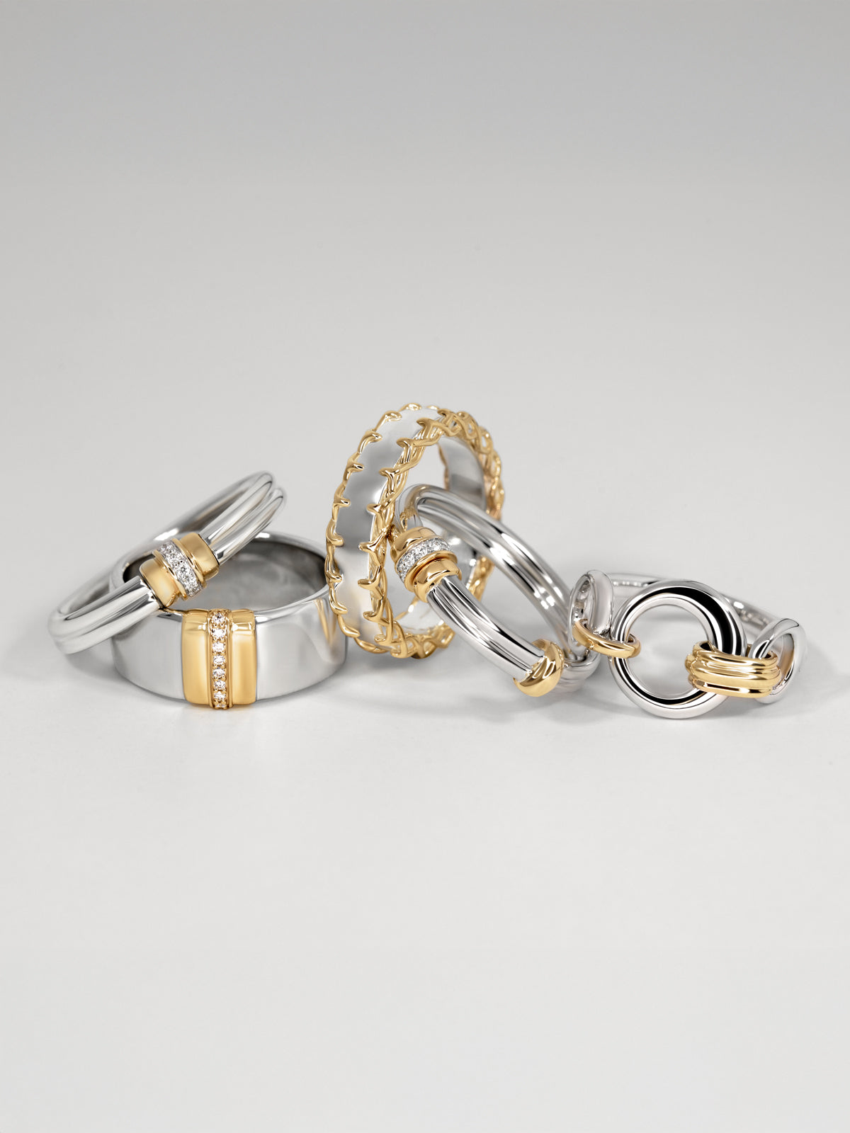 Single Golden Arc Ring