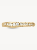 Crested Half Channel Ring
