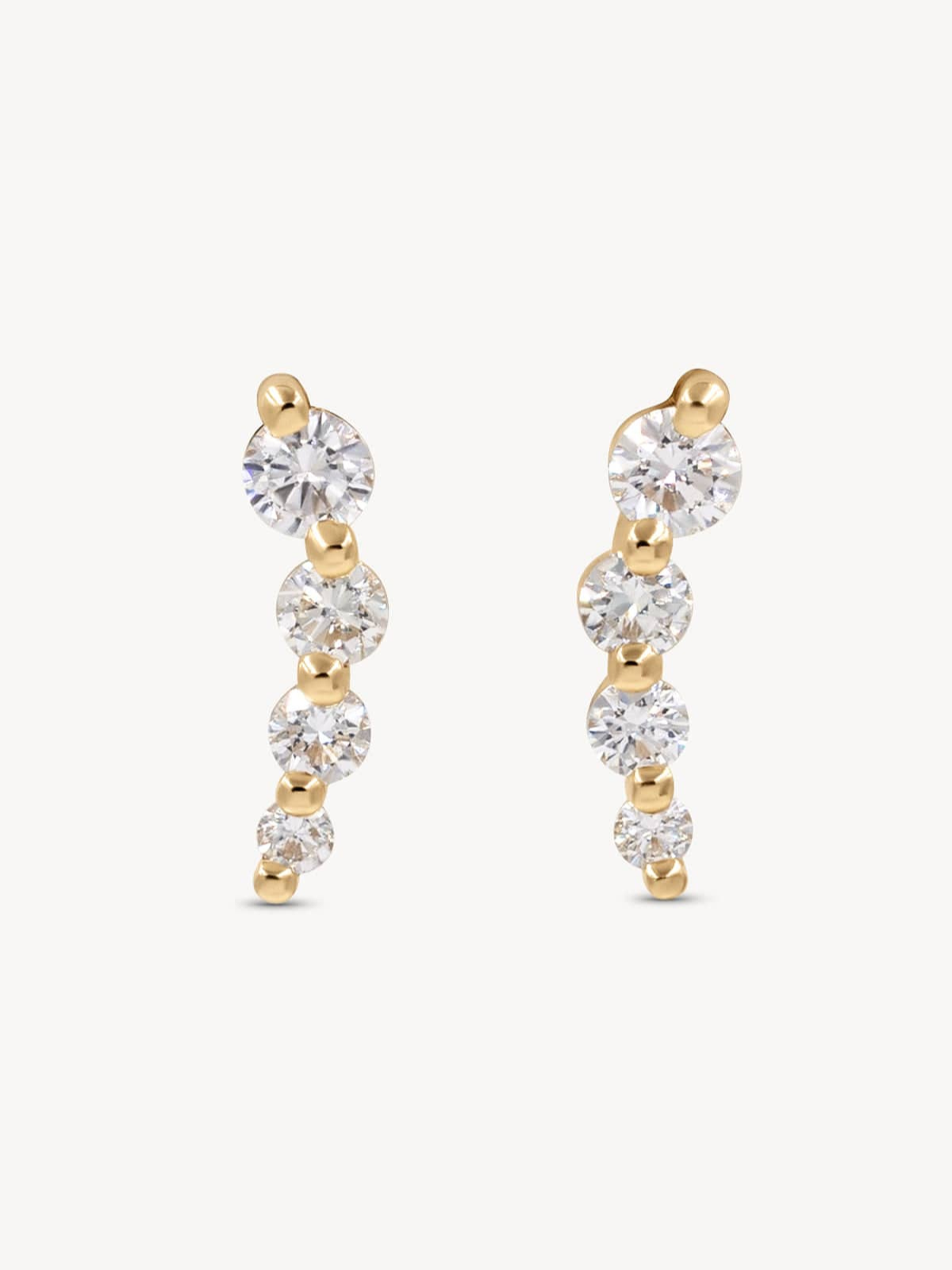 Curved Diamond Studs