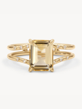 Starry Citrine Ring