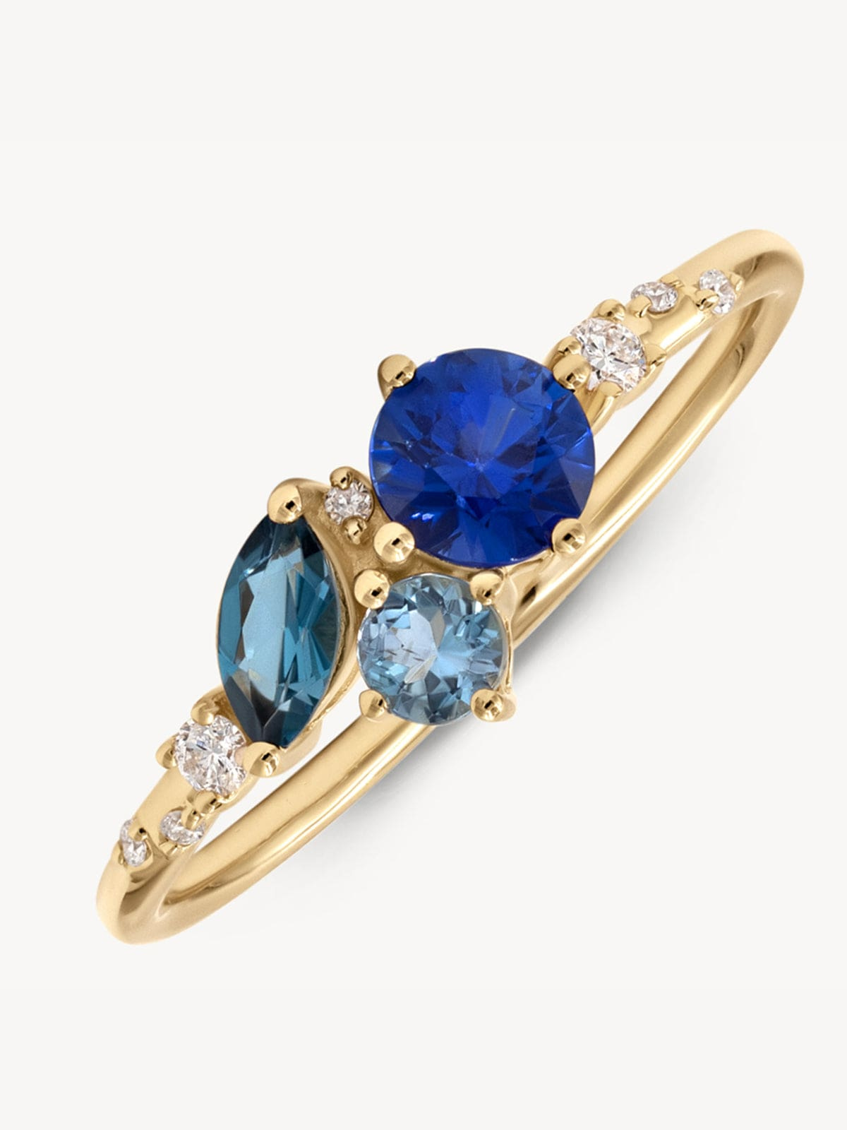 Ocean Starry Cluster Ring