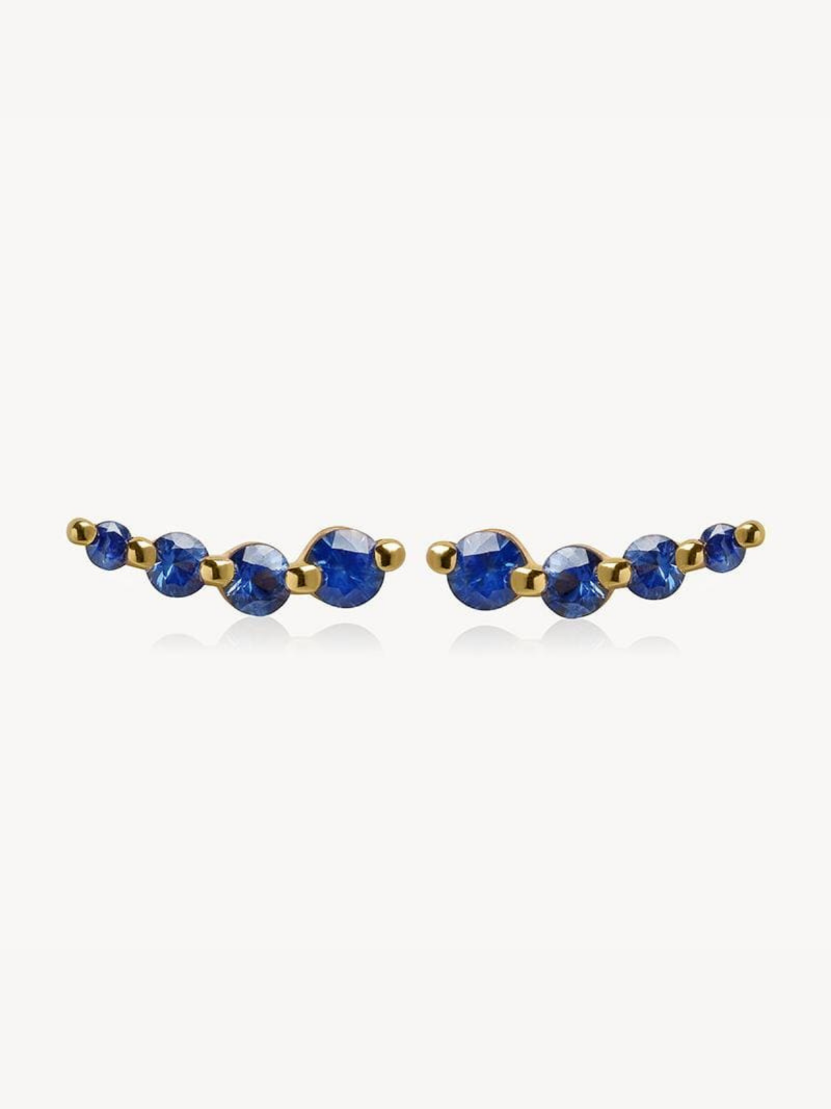 Curved Sapphire Studs