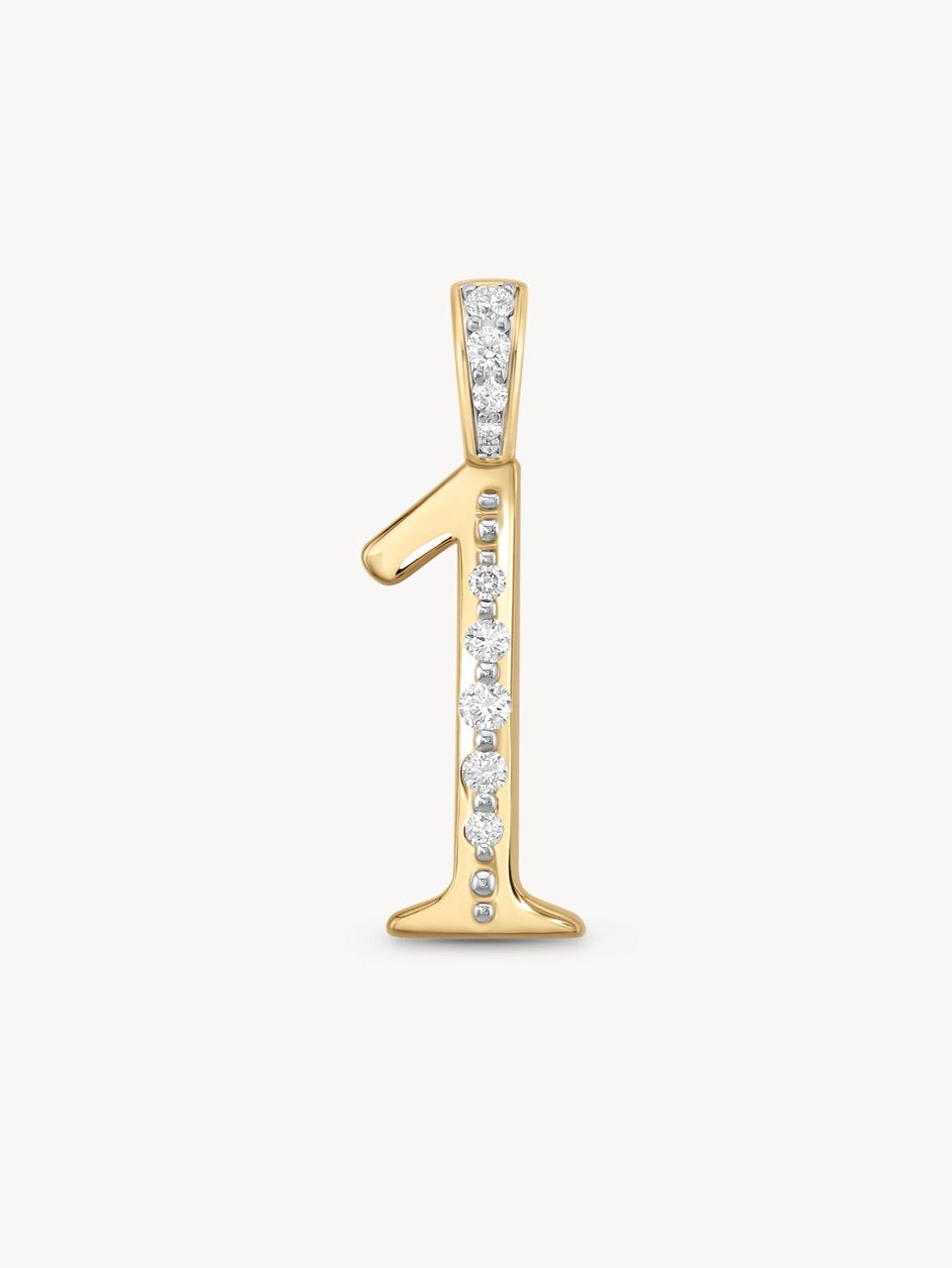 Diamond Number Pendants