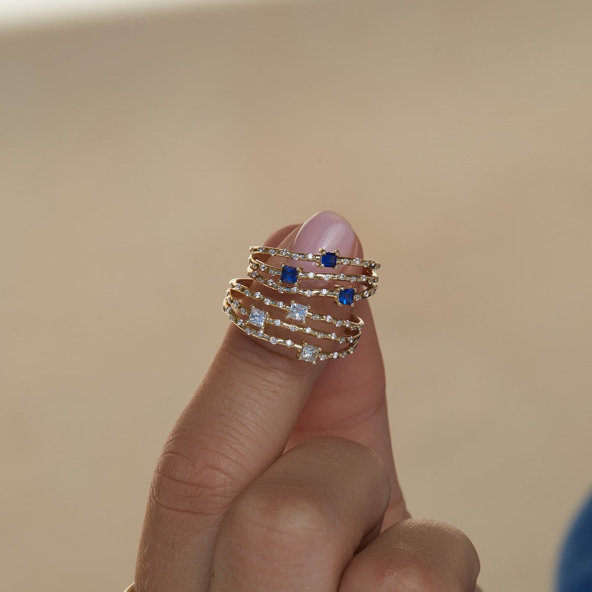 Starry Diamond Triple Band