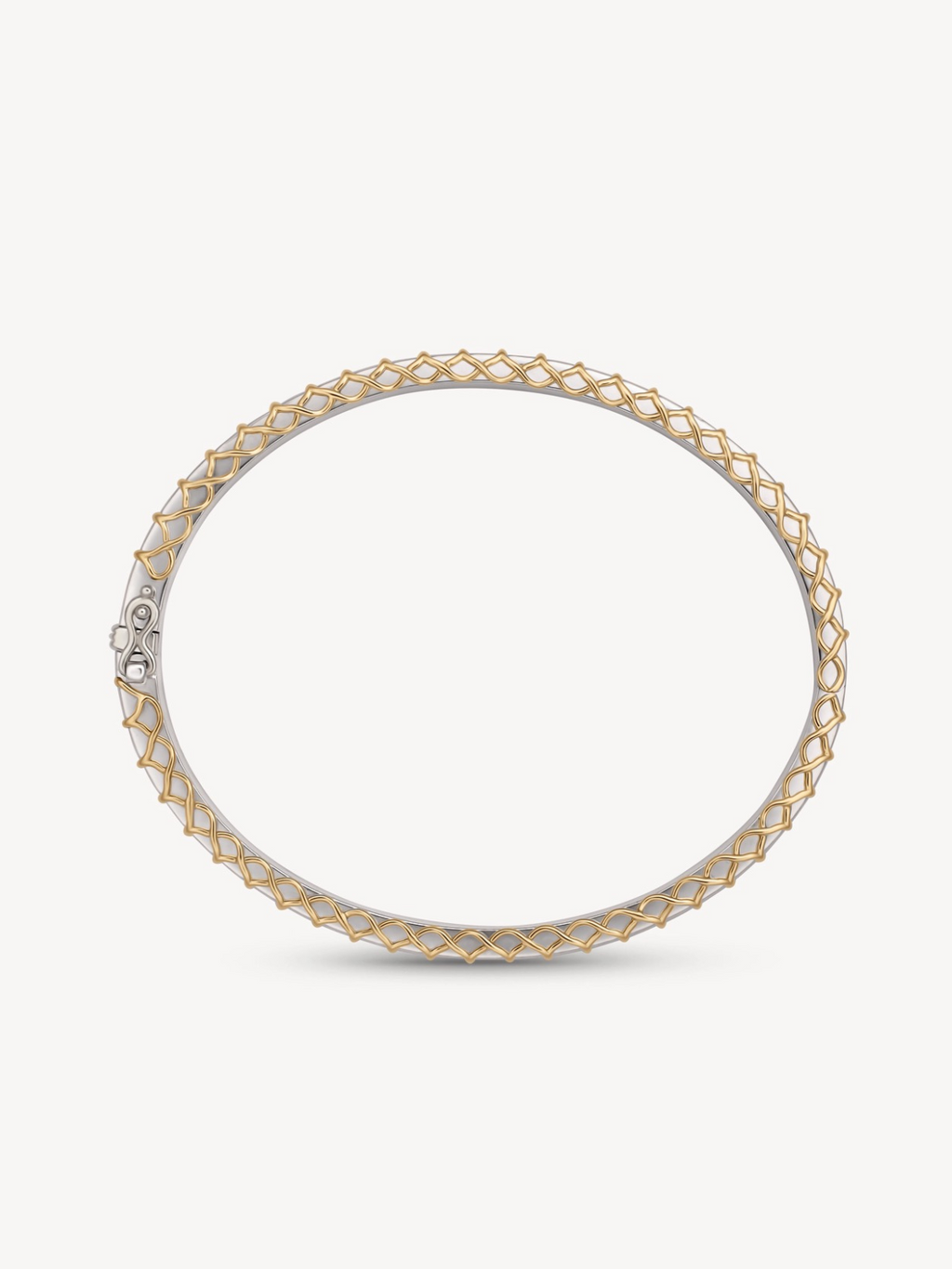 Mixed Metal Stitched Bracelet