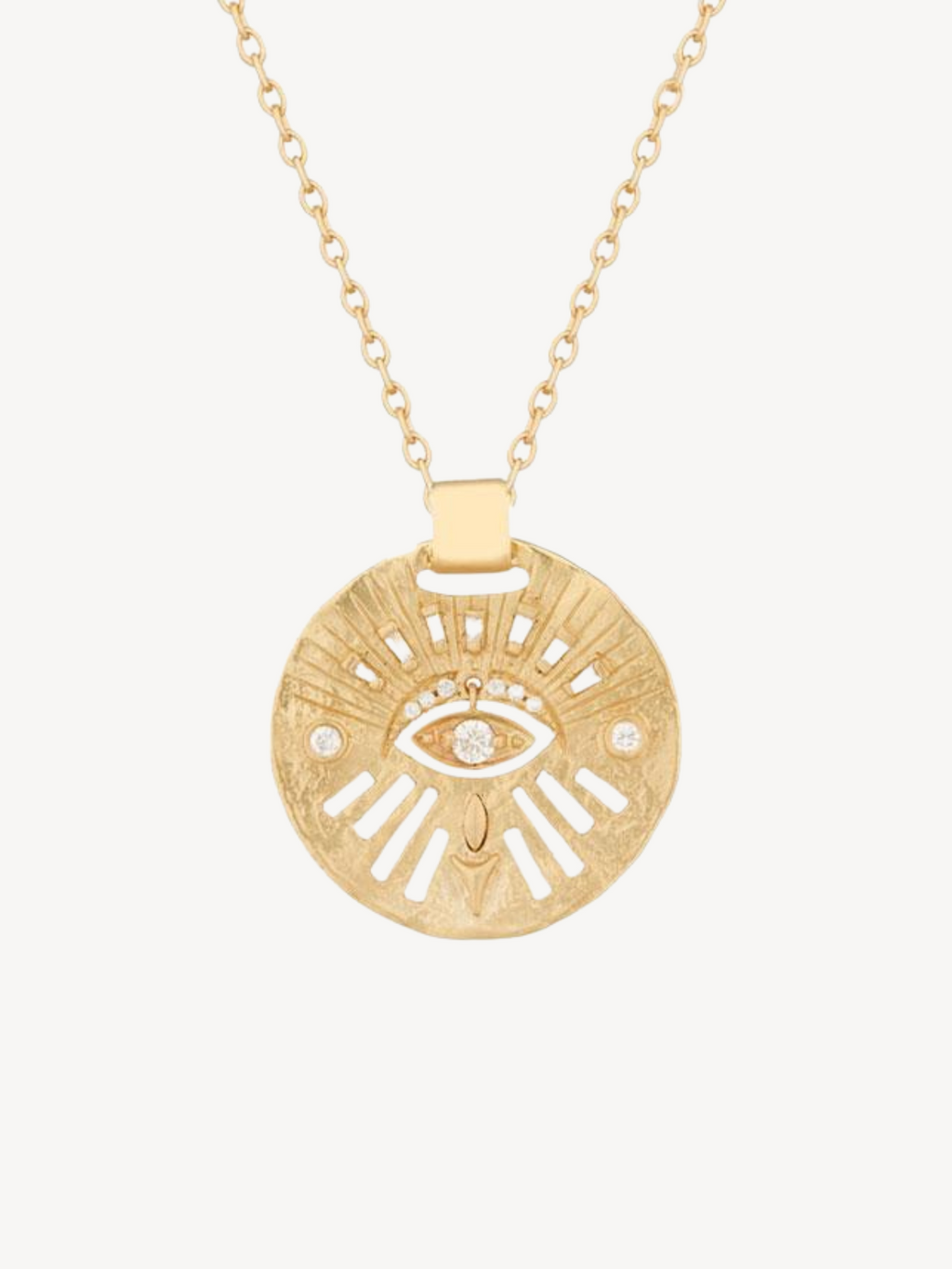 Diamond Dangling Anja Eye Necklace