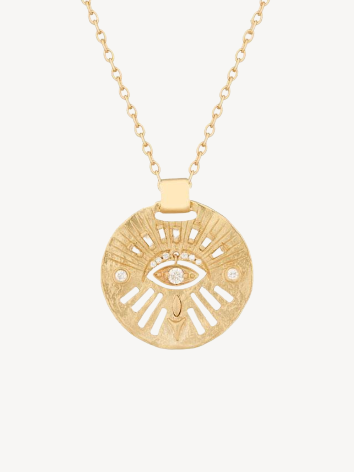 Diamond Dangling Anja Eye Necklace