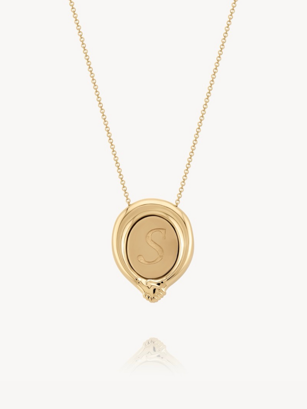 Hand in Hand Engraved Necklace