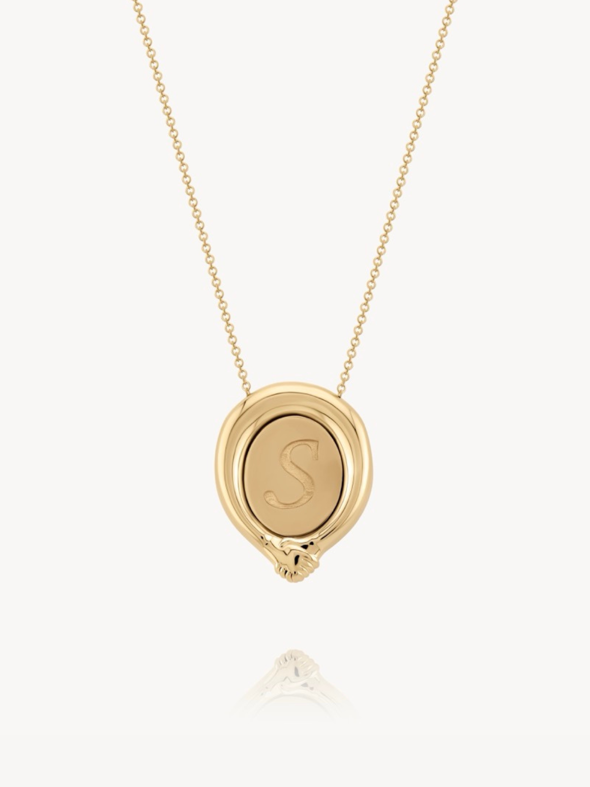 Hand in Hand Engraved Necklace