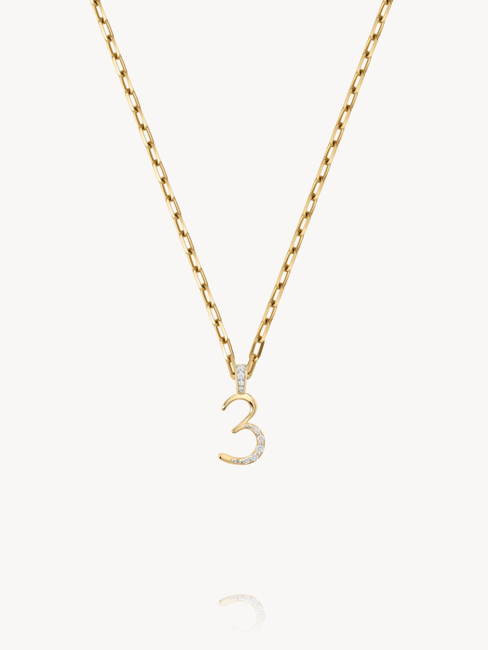 Diamond Number Pendants