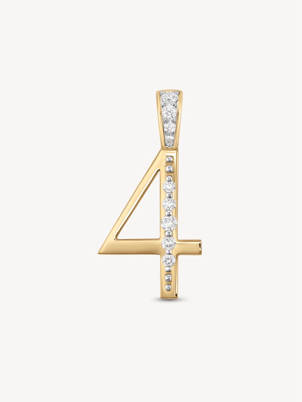 Diamond Number Pendants
