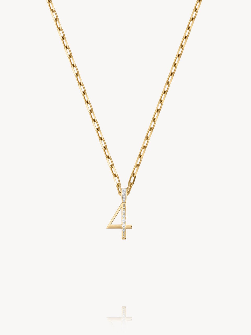 Diamond Number Pendants