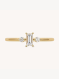 North South Baguette Trio Ring
