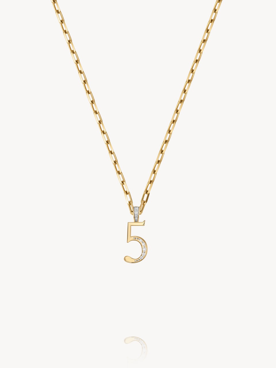 Diamond Number Pendants