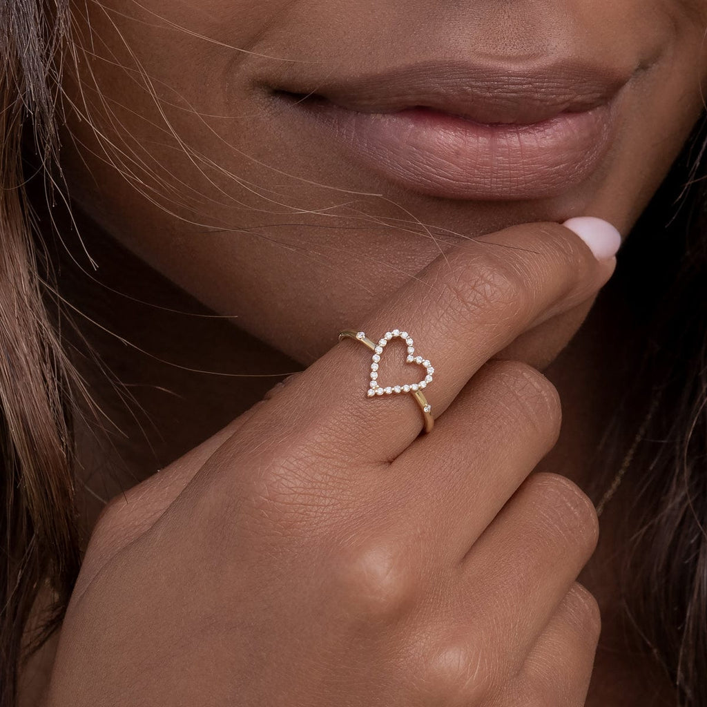 Diamond Heart Ring