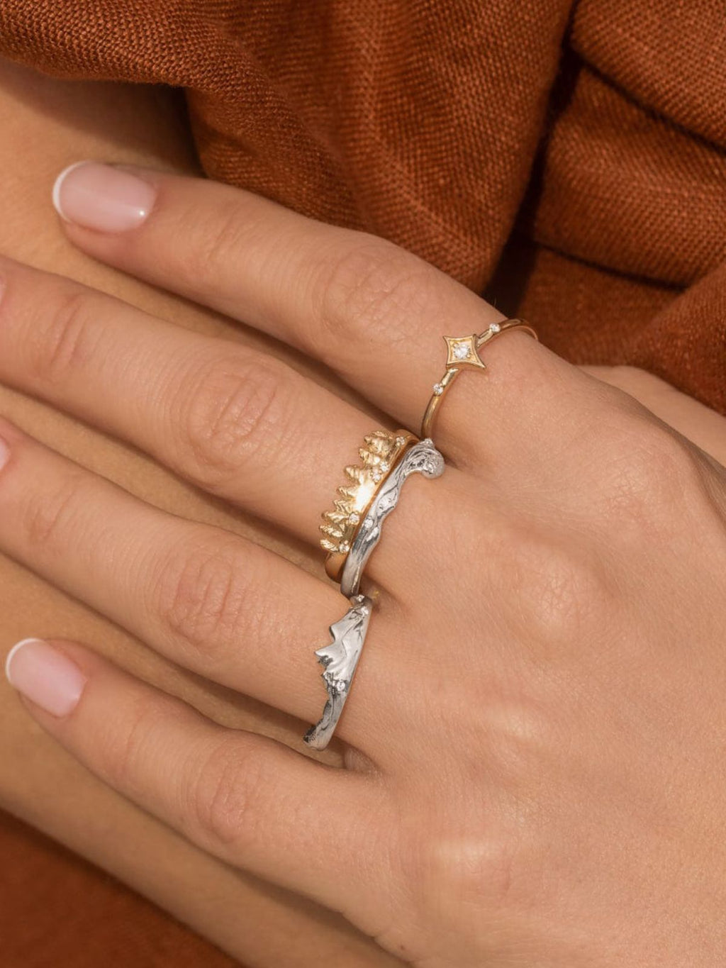 Silver Wave Ring