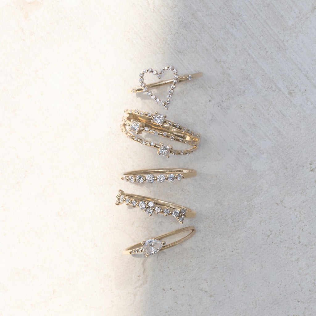Diamond Heart Ring