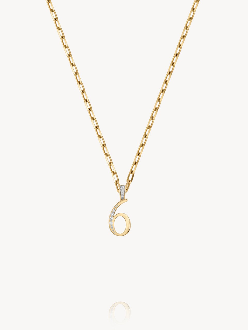 Diamond Number Pendants