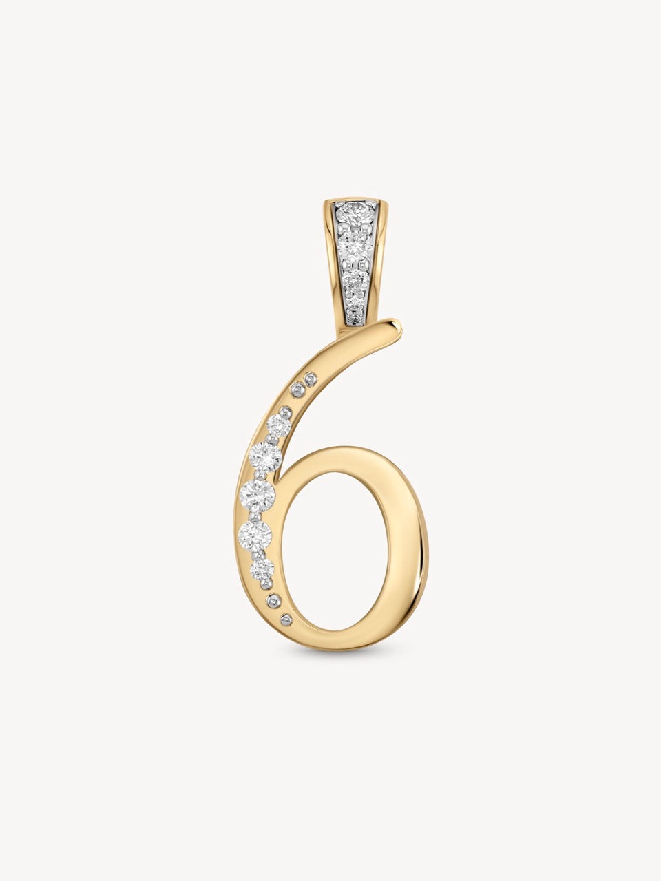 Diamond Number Pendants