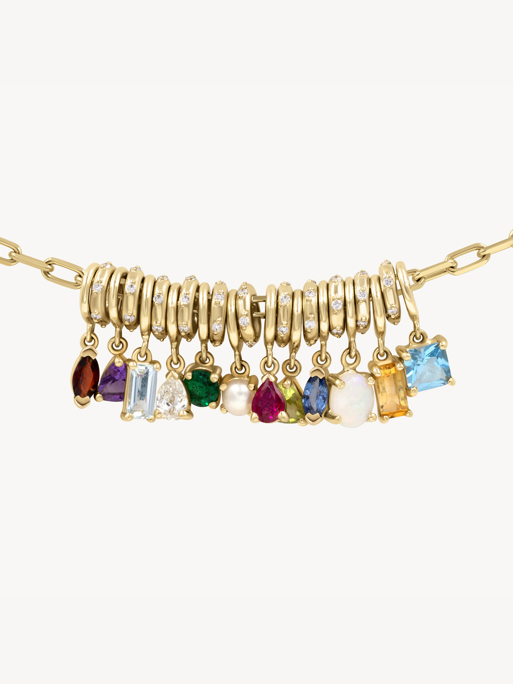 Birthstone Charms Necklace