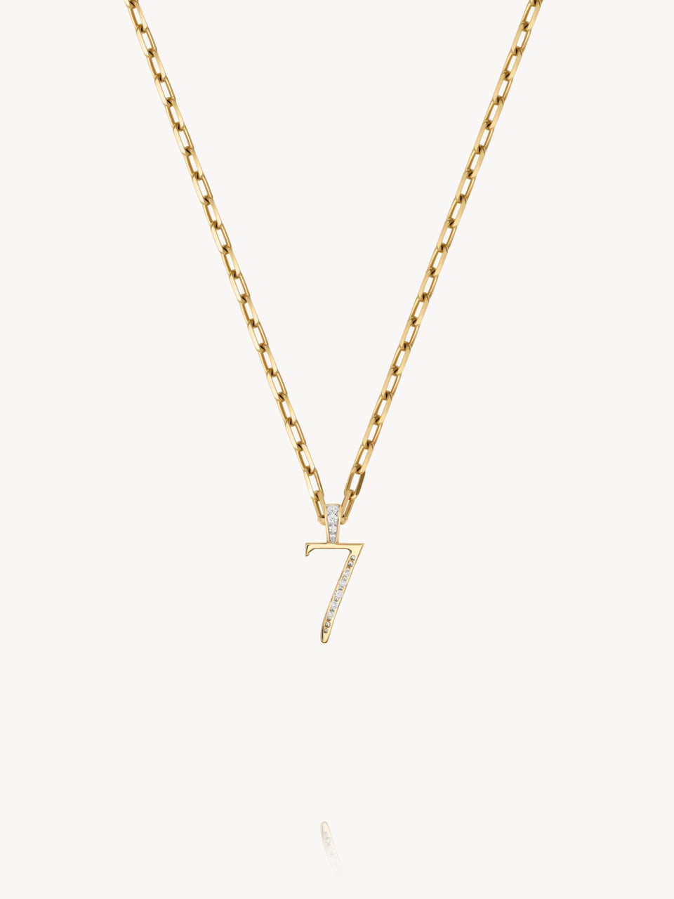 Diamond Number Pendants