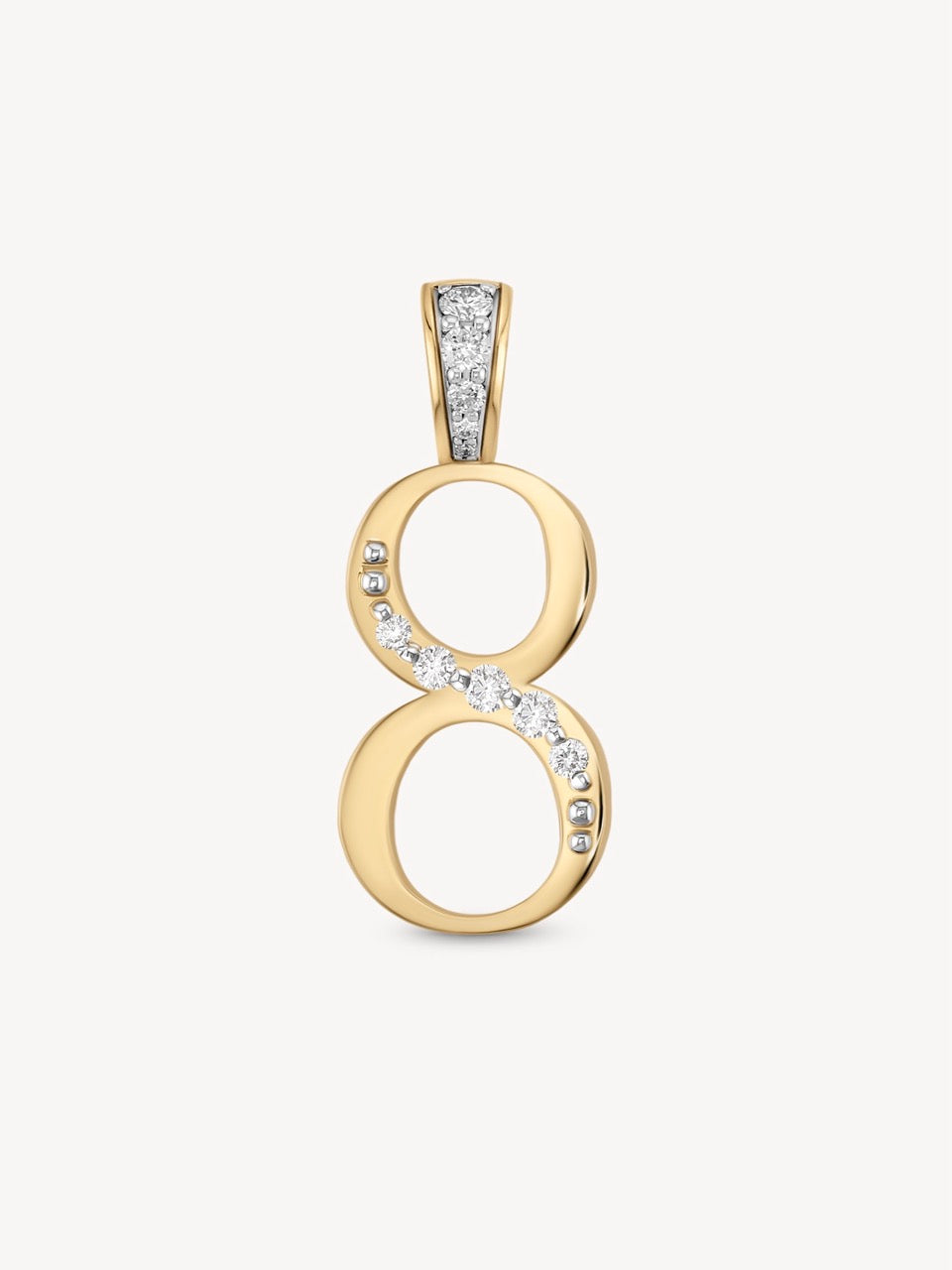 Diamond Number Pendants