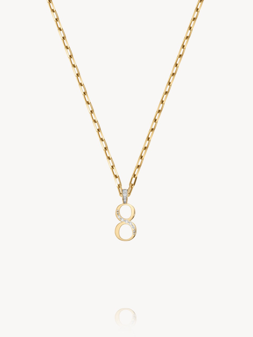 Diamond Number Pendants