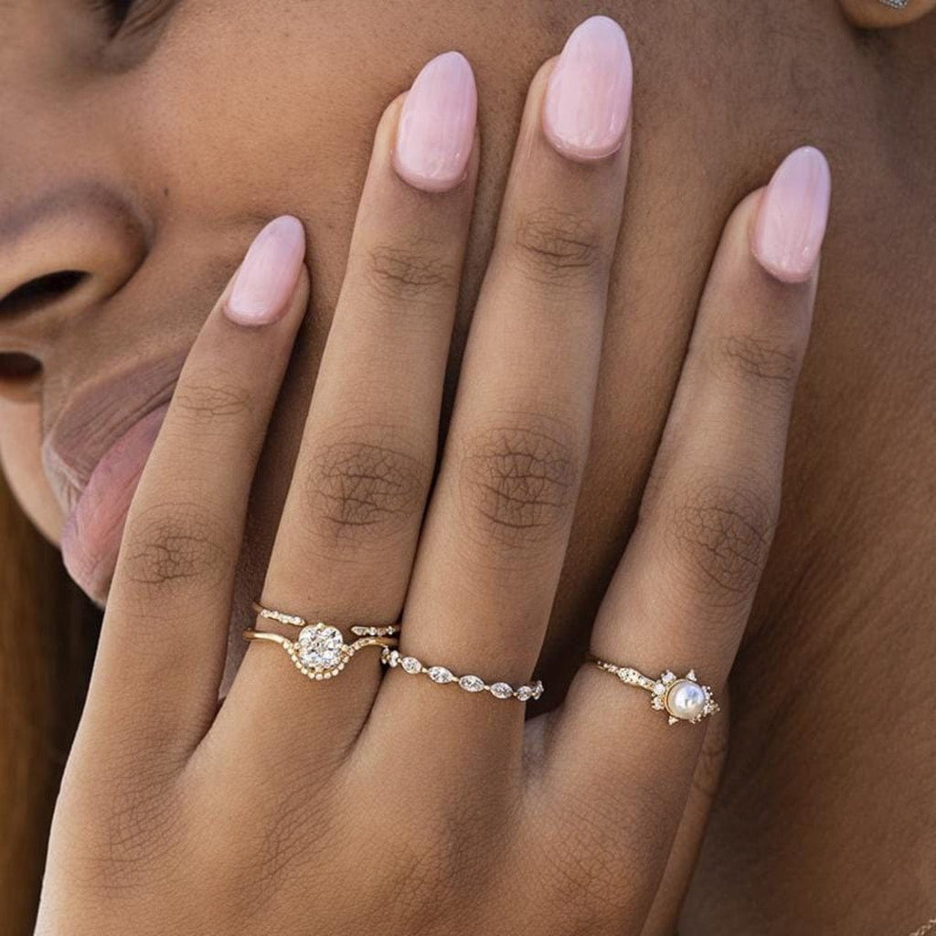 Cushion Diamond Crown Ring
