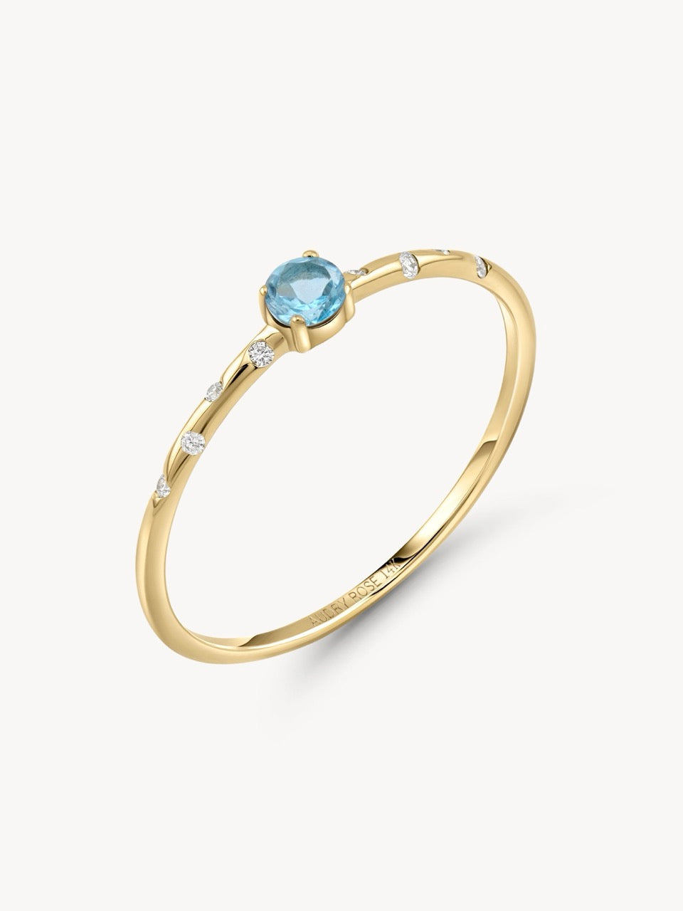 Starry Birthstone Ring