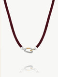 Mixed Metal Carabiner Necklace