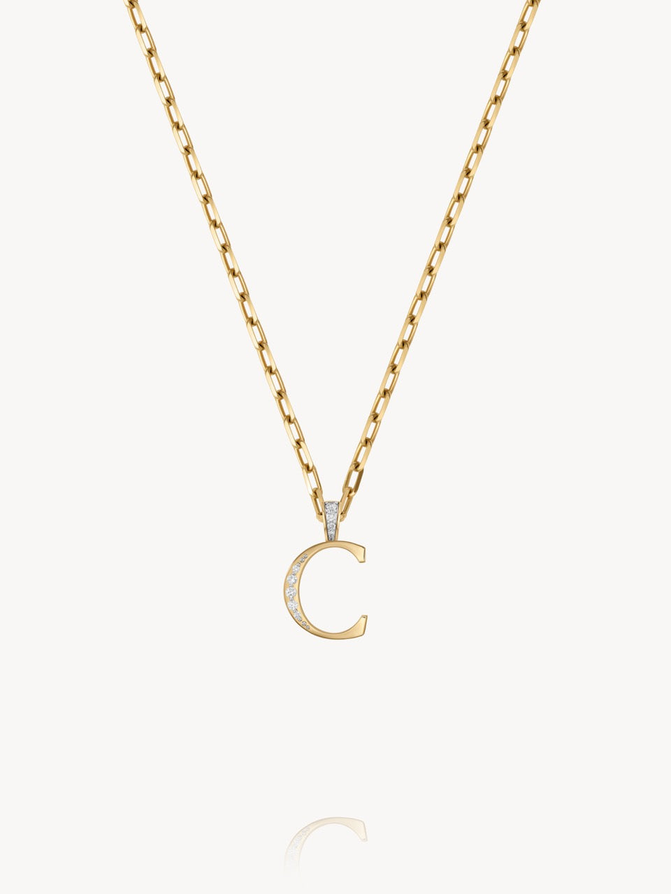 Diamond Initial Pendants