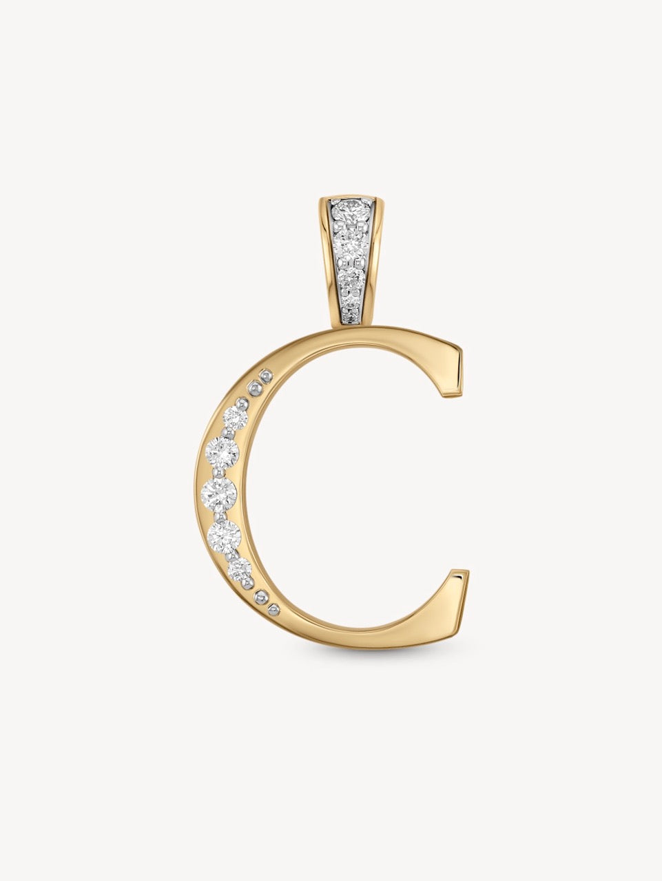 Diamond Initial Pendants