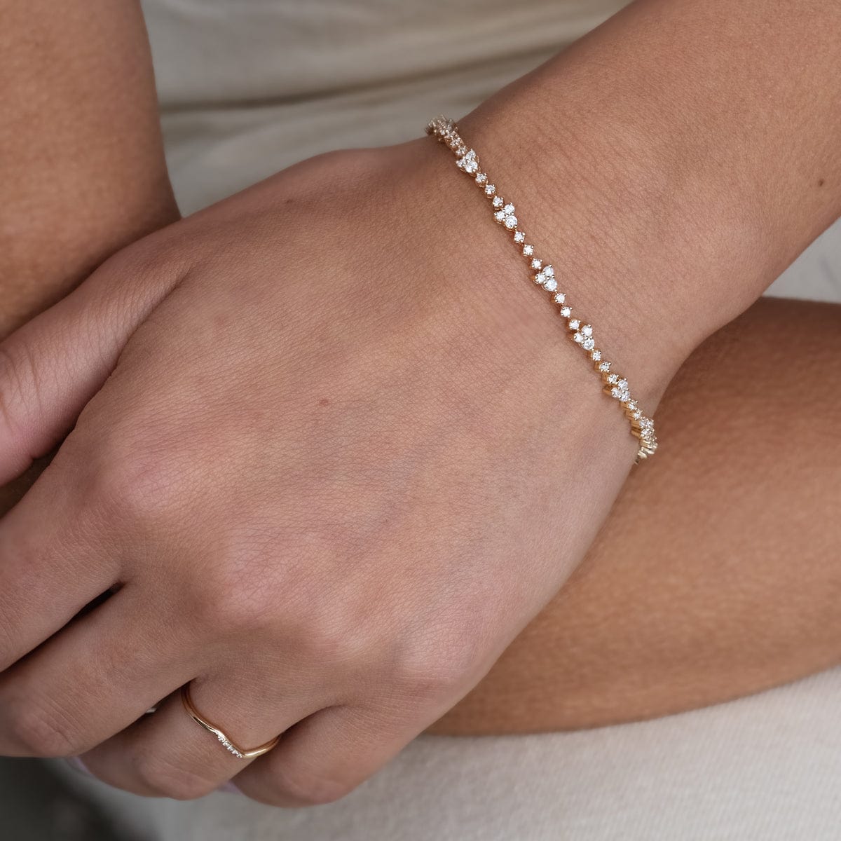 Diamond Trio Tennis Bracelet