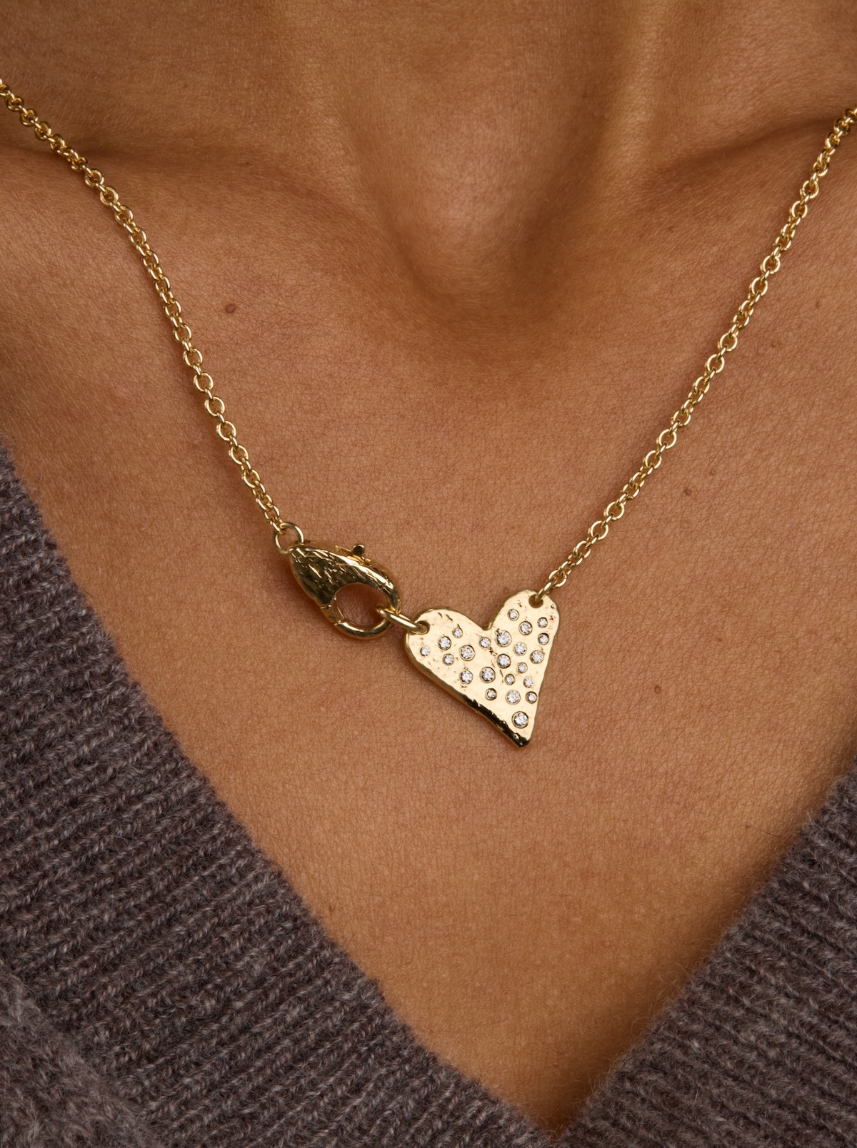 Heart of Gold Lock Necklace
