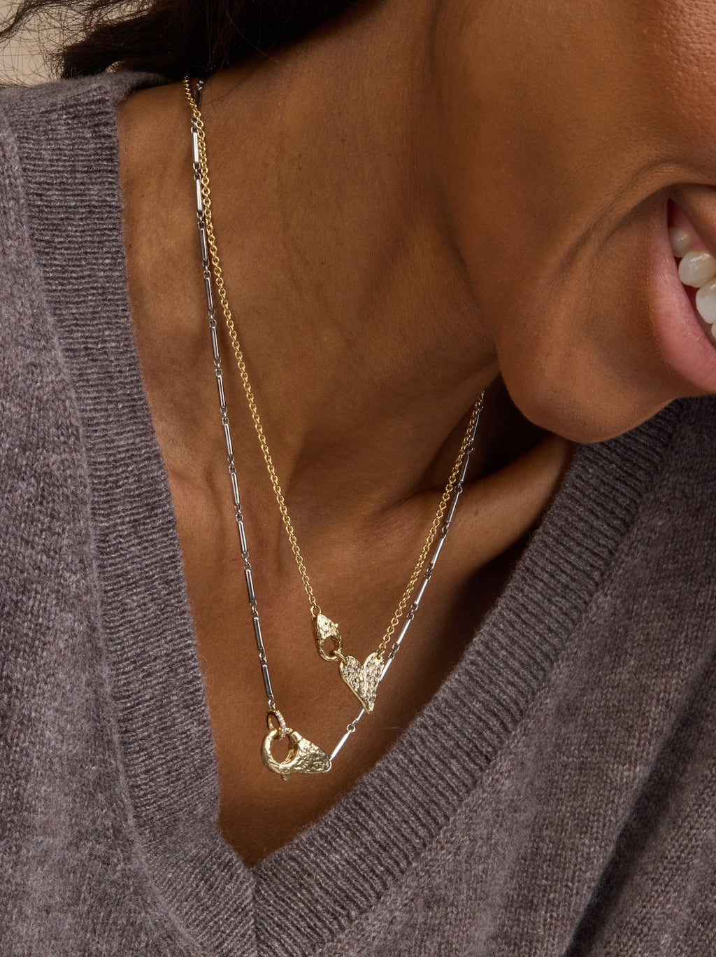 Heart of Gold Lock Necklace