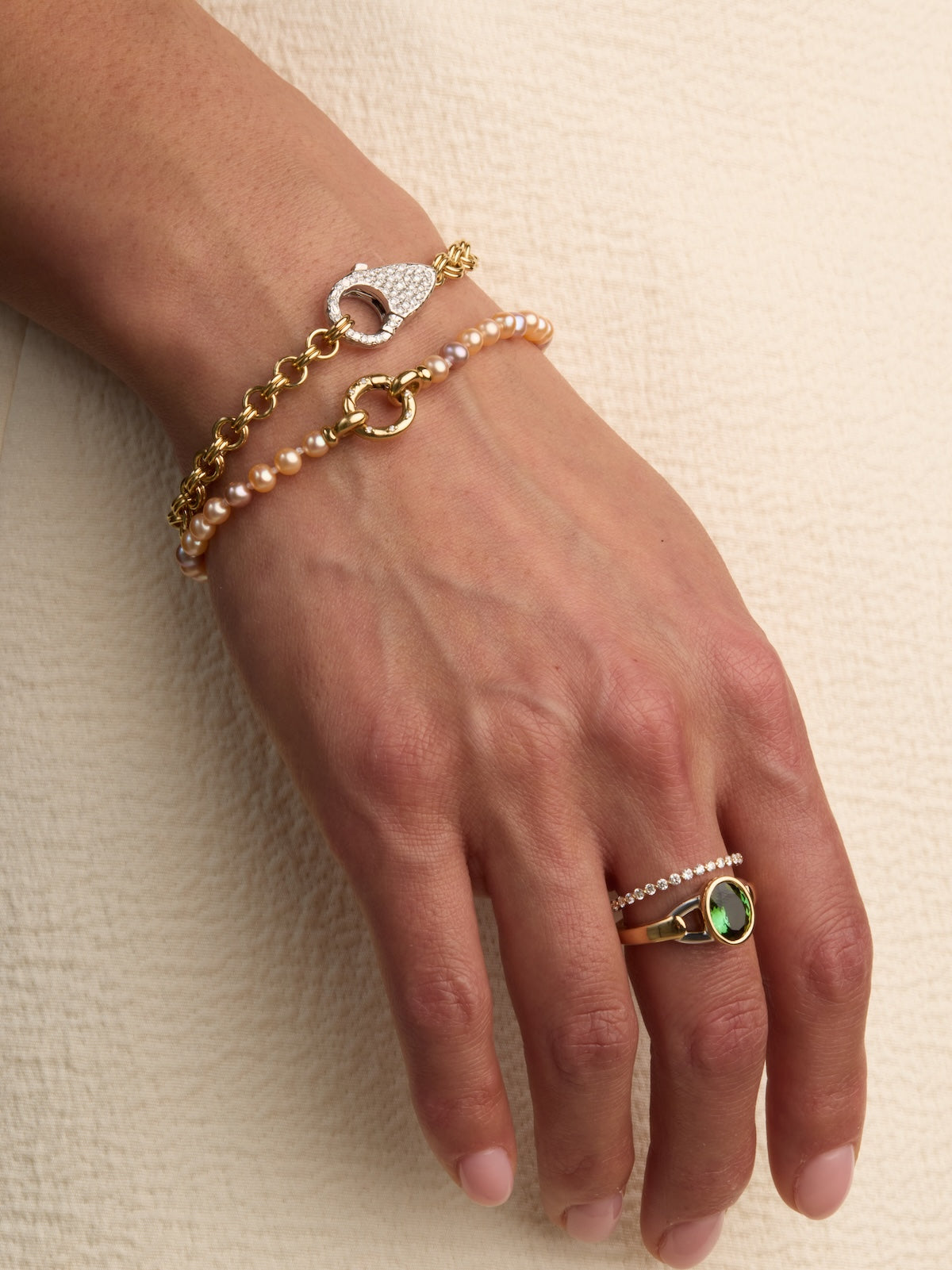 Rolo Chain Lock Bracelet