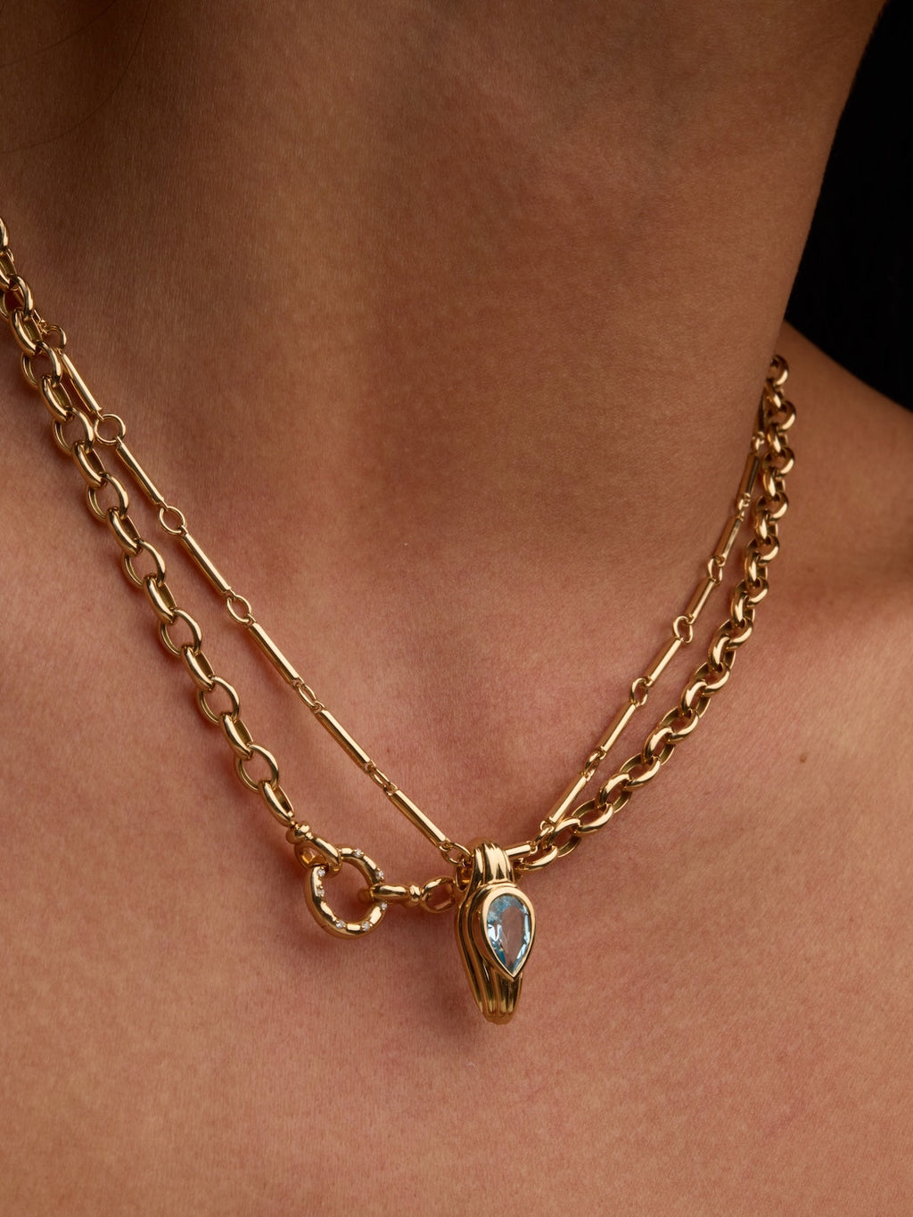 Pear Topaz Necklace
