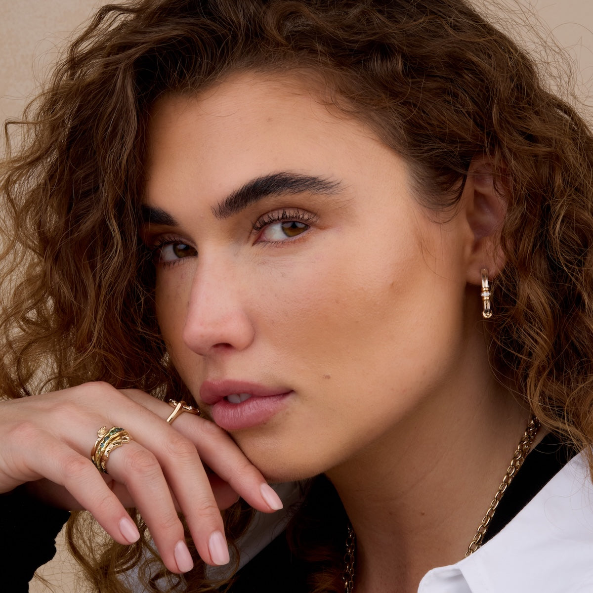 Golden Arc Hoops