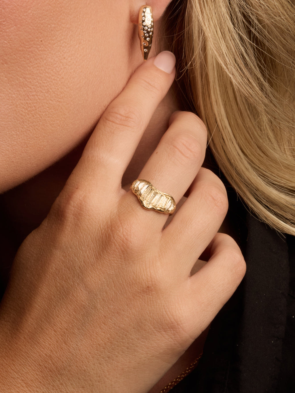 Lemon Baguette Diamond Ring