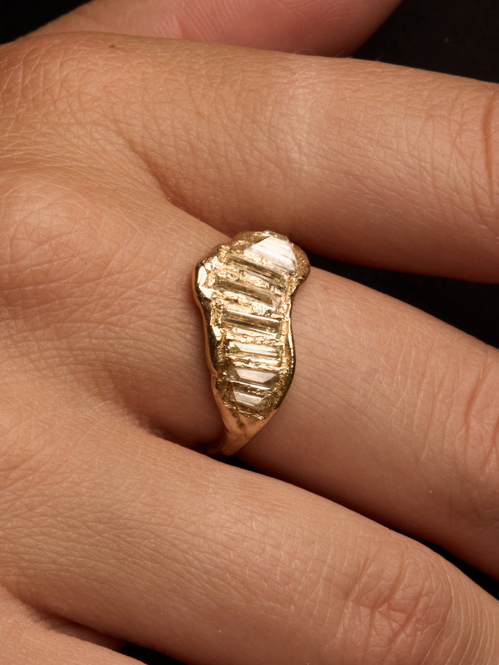Lemon Baguette Diamond Ring