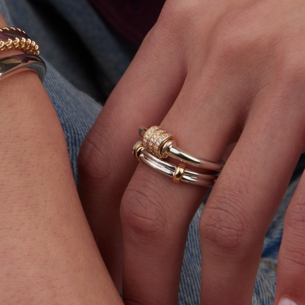 Mixed Metal Spinning Latch Ring