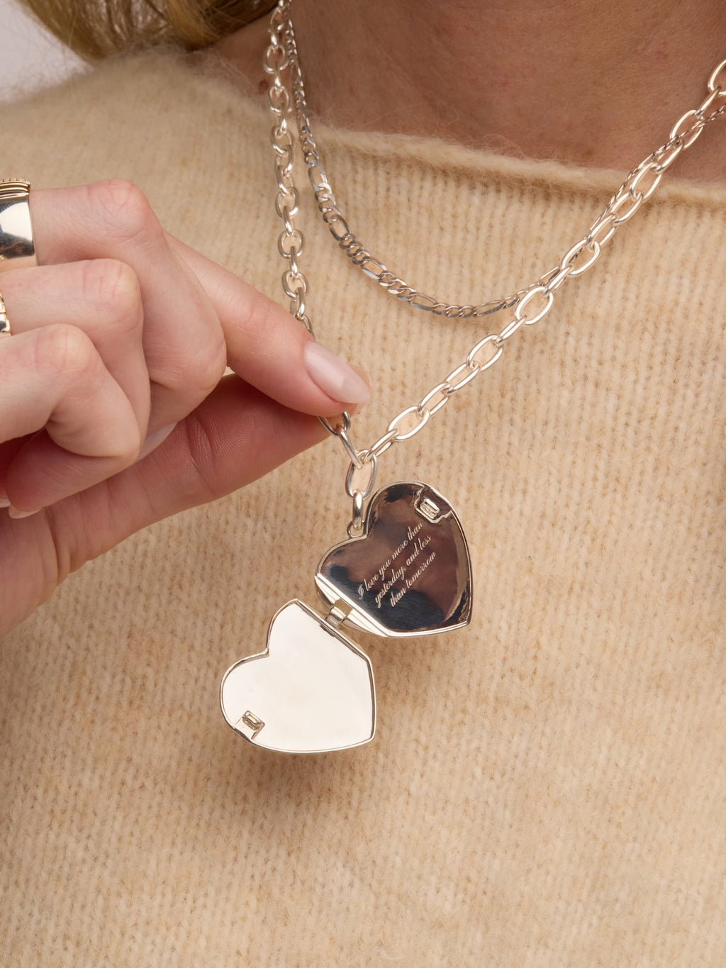 Custom Stitched Heart Locket