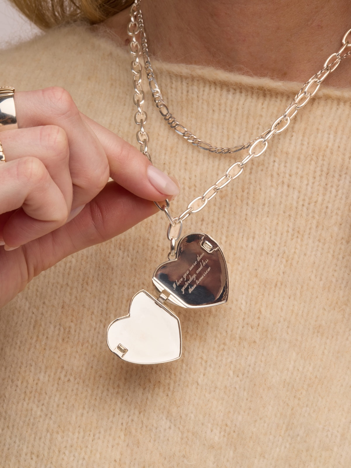 Custom Stitched Heart Locket