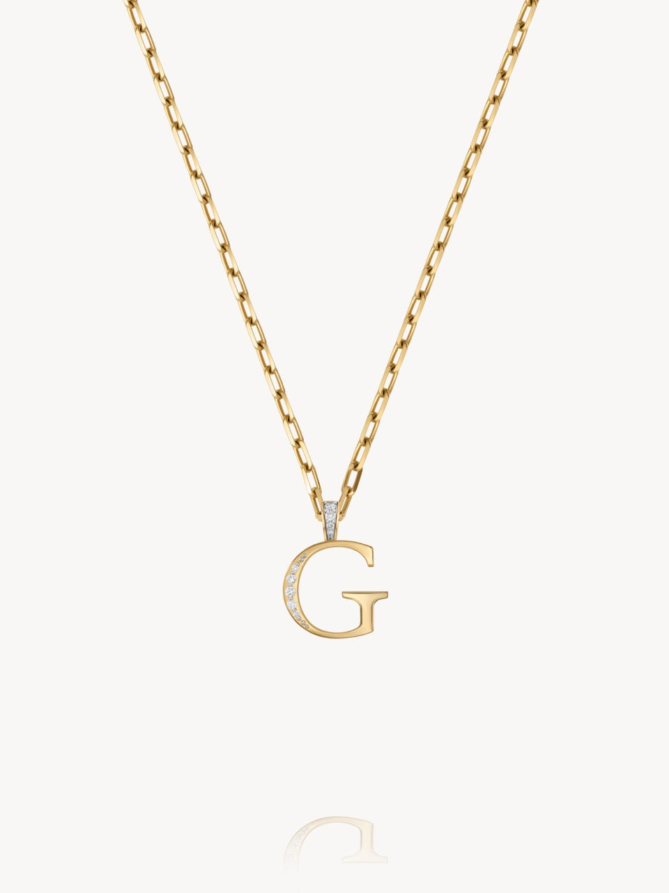 Diamond Initial Pendants