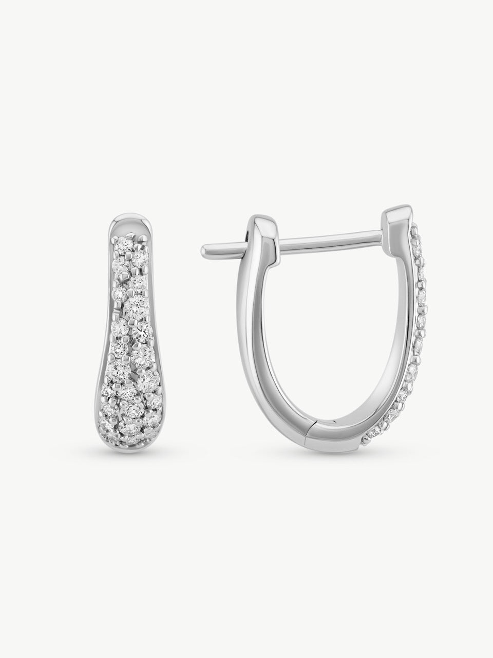 Pave Diamond Wrap Huggies