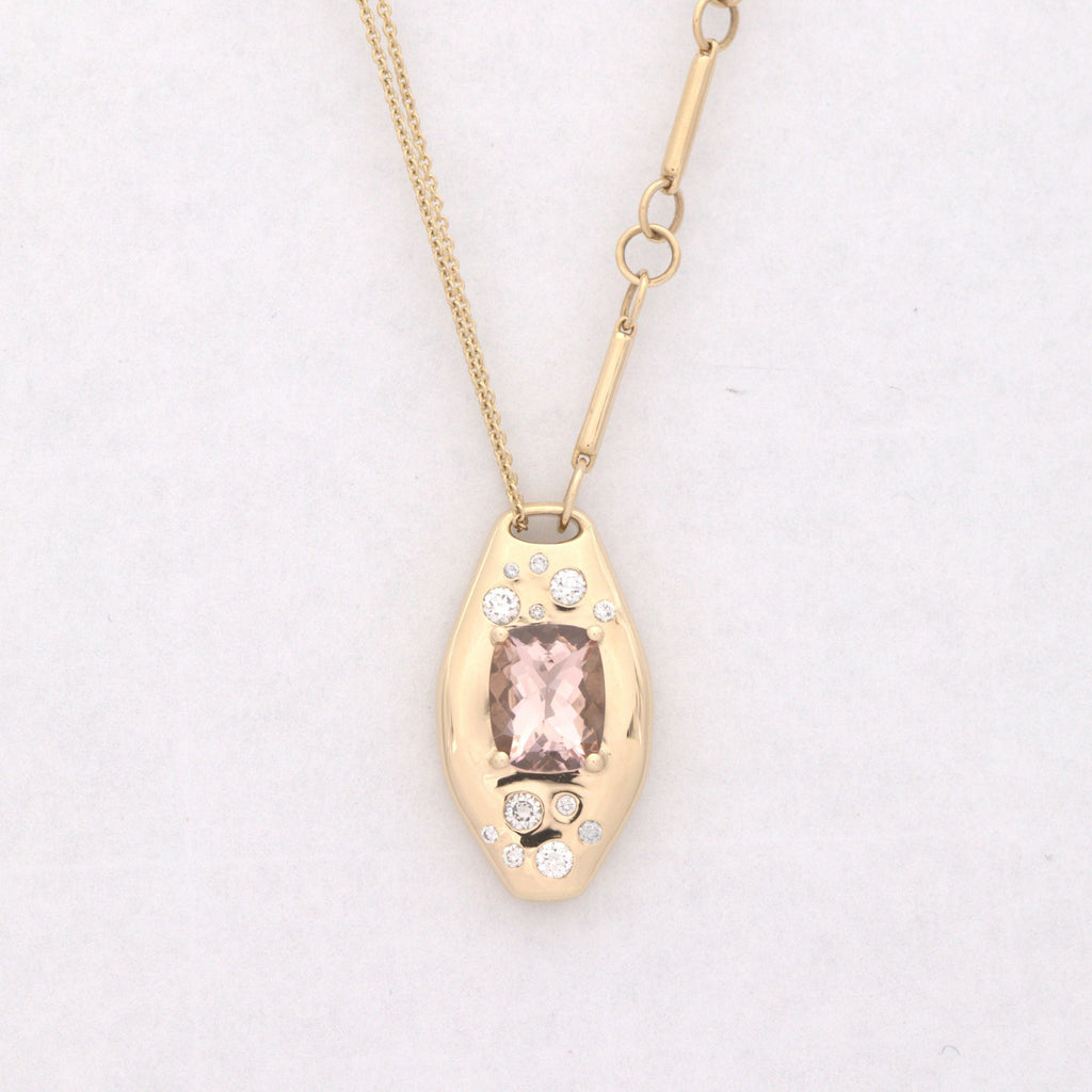 Morganite Slipper Necklace
