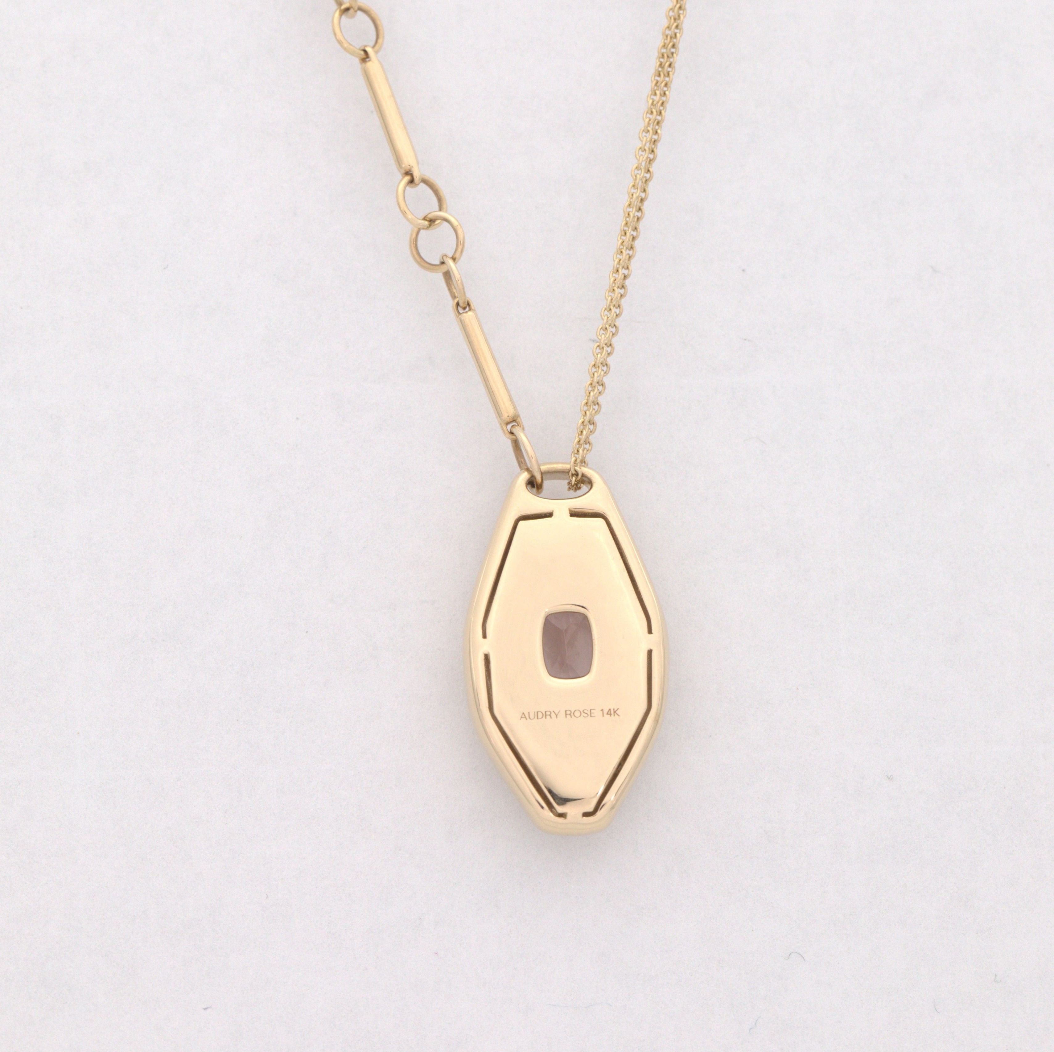 Morganite Slipper Necklace