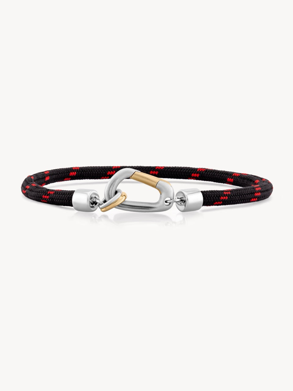 Mixed Metal Carabiner Bracelet