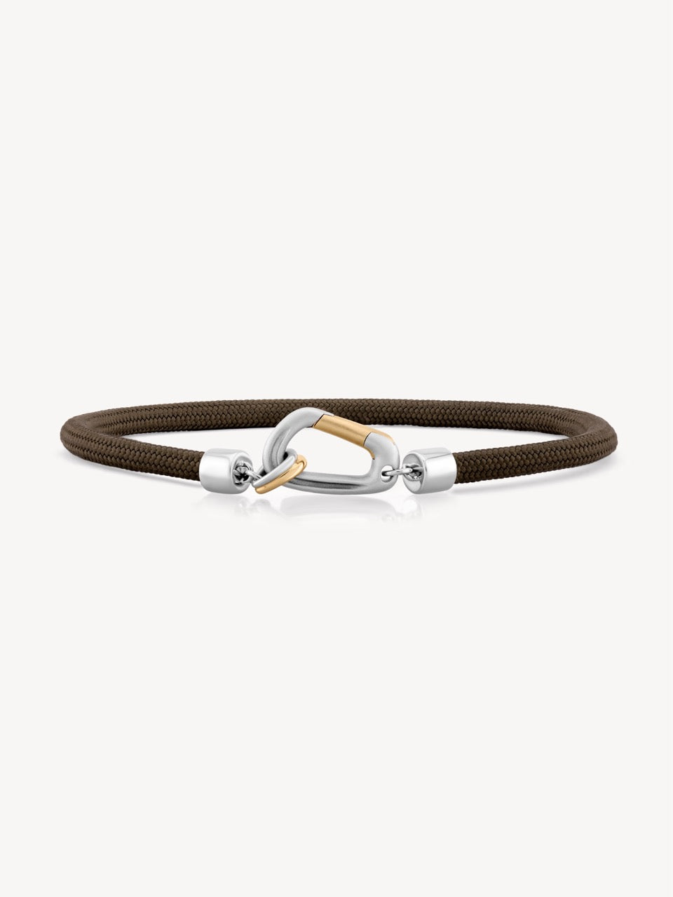 Mixed Metal Carabiner Bracelet