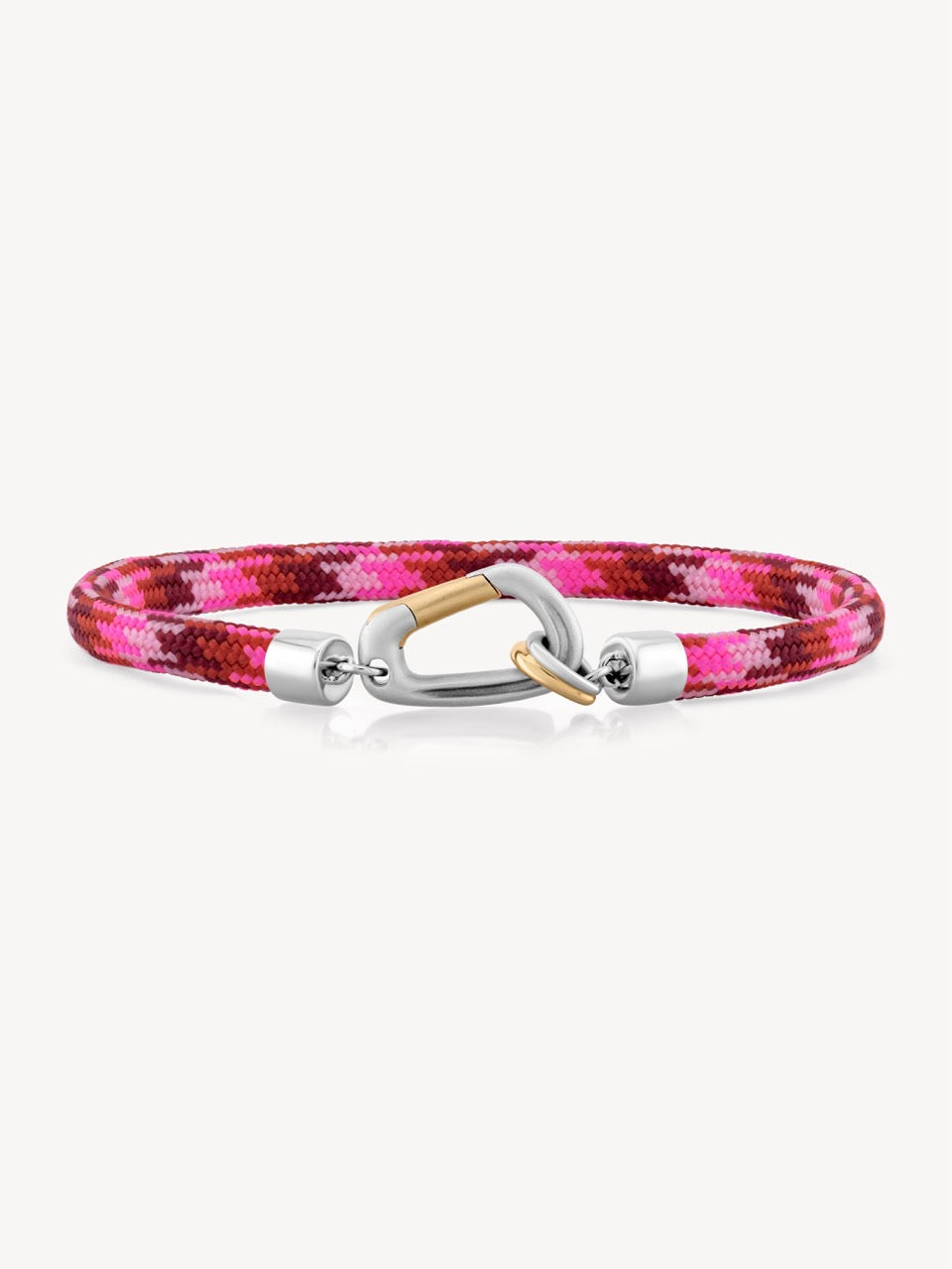 Mixed Metal Carabiner Bracelet